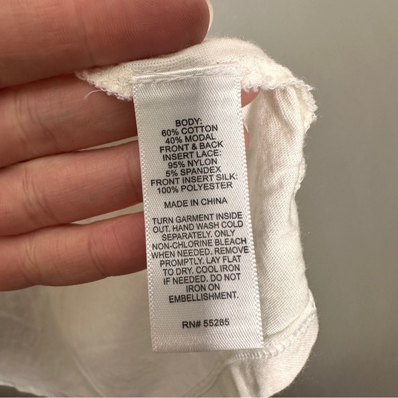 Express striped lace racer back tank top - Picture 6 of 6